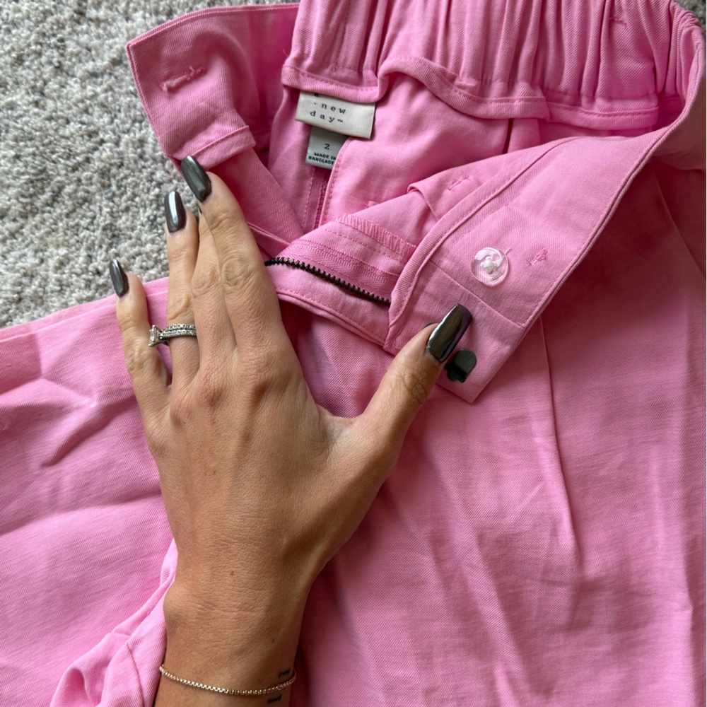 Target Vibrant Pink & green trouser